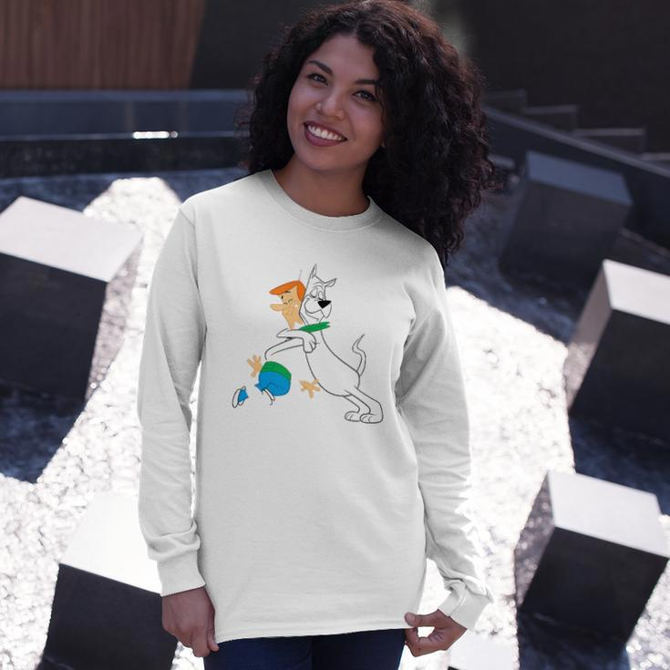 The Jetsons Astro Hugging George Long Sleeve T-Shirt T-Shirt Gifts for Her