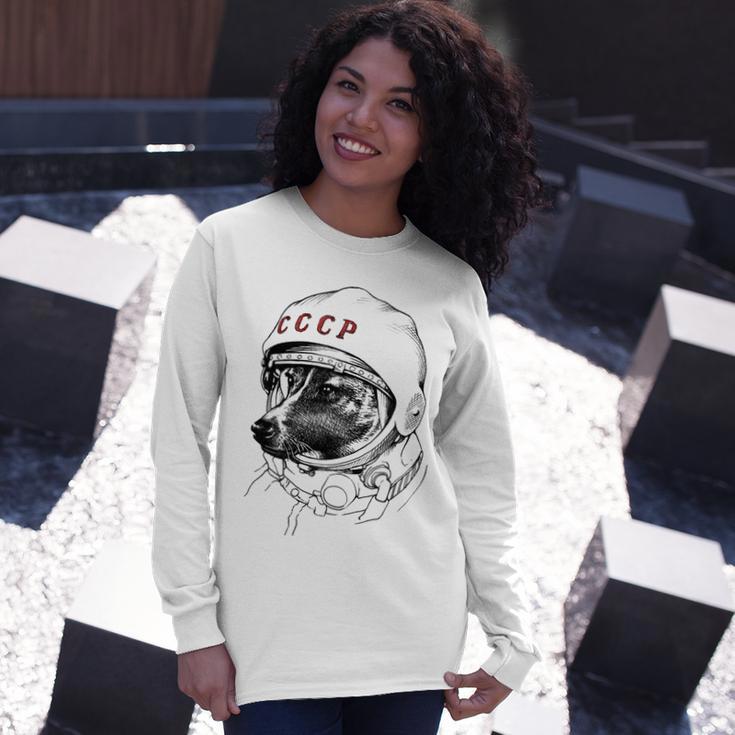 Laika Space Traveler Unisex Long Sleeve Gifts for Her