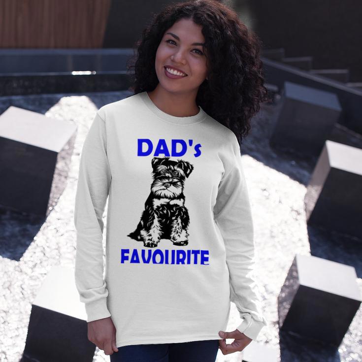 Miniature Schnauzer At Home Dads Favourite Multi Tasking Dog Unisex Long Sleeve Gifts for Her