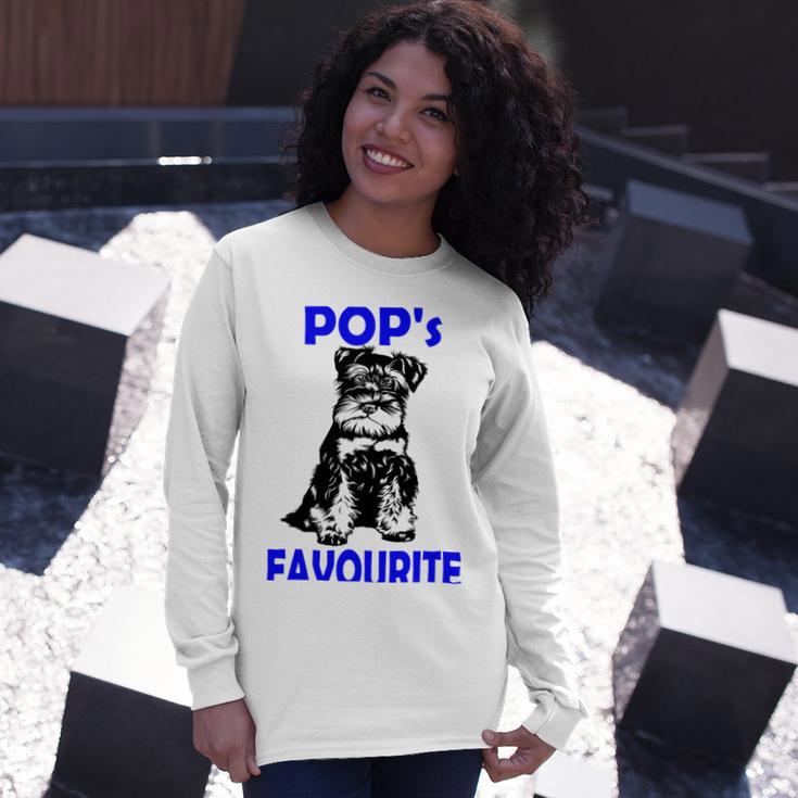 Miniature Schnauzer At Home Pops Favourite Multi Tasking Dog Unisex Long Sleeve Gifts for Her