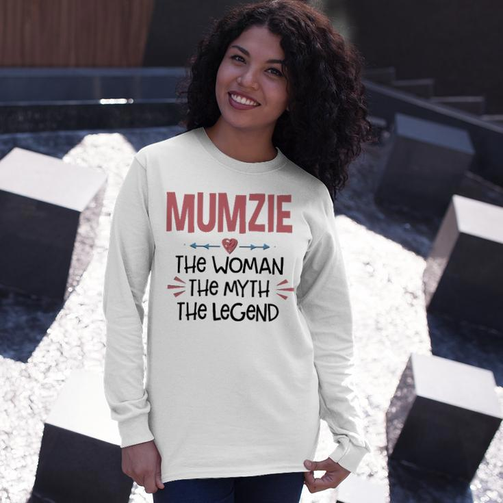 Mumzie Grandma Mumzie The Woman The Myth The Legend Long Sleeve T-Shirt Gifts for Her