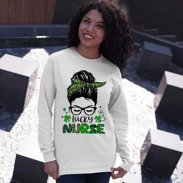 One Lucky Nurse St Patricks Day For Women Funny Nurse Unisex Long Sleeve Gifts for Her