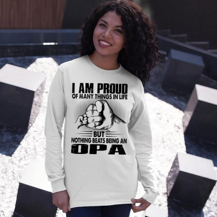 Opa Grandpa Nothing Beats Being An Opa Long Sleeve T-Shirt Gifts for Her
