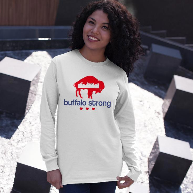 Pray For Buffalo City Of Good Neighbors Buffalo Strong Long Sleeve T-Shirt T-Shirt Gifts for Her