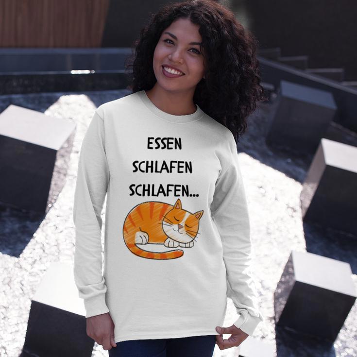 Sleepy Cat Unisex Long Sleeve Gifts for Her