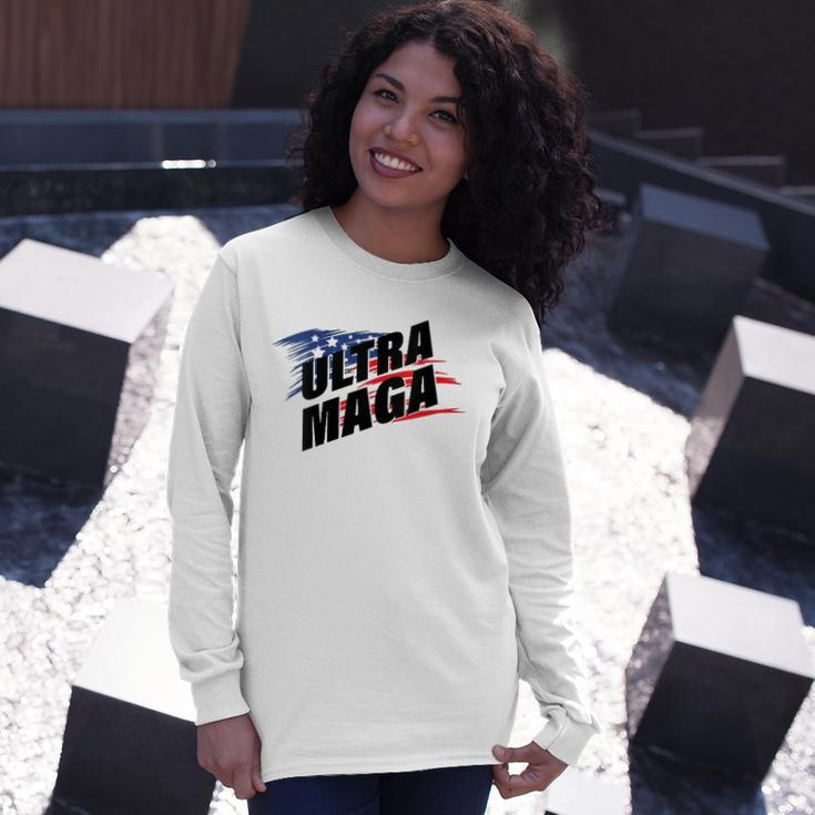 Ultra Maga Pro American Pro Freedom Ultra-Maga Ultra Mega Pro Trump Long Sleeve T-Shirt T-Shirt Gifts for Her