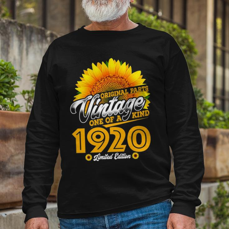 1920 Birthday Woman 1920 One Of A Kind Limited Edition Long Sleeve T-Shirt Gifts for Old Men