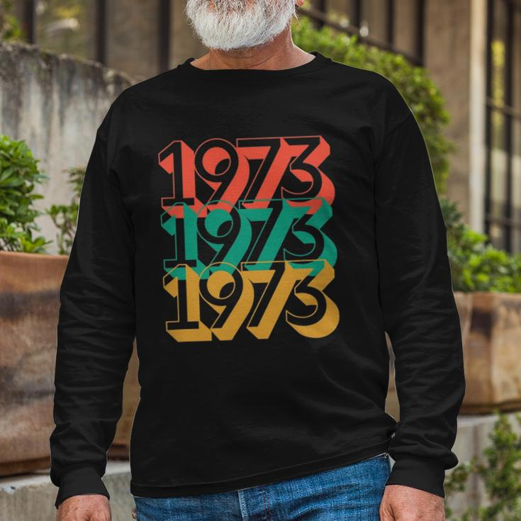 1973 Retro Roe V Wade Pro-Choice Feminist Rights Long Sleeve T-Shirt T-Shirt Gifts for Old Men