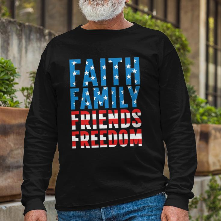 4Th Of July S For Faith Friends Freedom Long Sleeve T-Shirt T-Shirt Gifts for Old Men