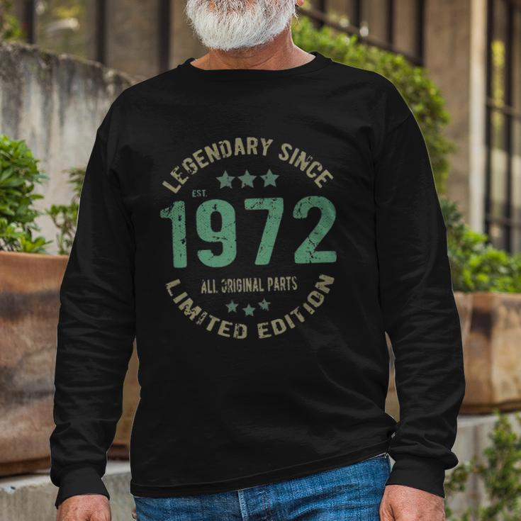 50 Years Old Bday Legend Since 1972 Vintage 50Th Birthday Long Sleeve T-Shirt T-Shirt Gifts for Old Men
