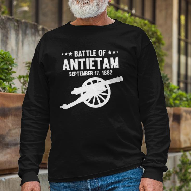 Antietam Civil War Battlefield Battle Of Sharpsburg Long Sleeve T-Shirt T-Shirt Gifts for Old Men