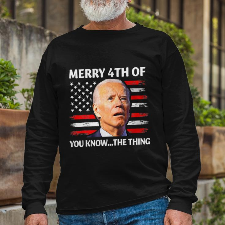 Biden Independence Day Merry Happy 4Th Of July Long Sleeve T-Shirt Gifts for Old Men