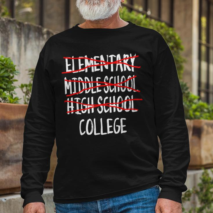 Check Mark 12Th Grade Graduation 2022 High School Graduation Long Sleeve T-Shirt T-Shirt Gifts for Old Men