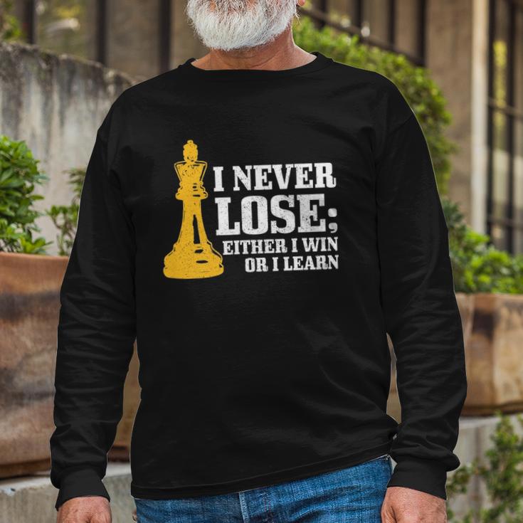 I Never Lose I Either Win Or Learn Chess Player T-Shirt Unisex T