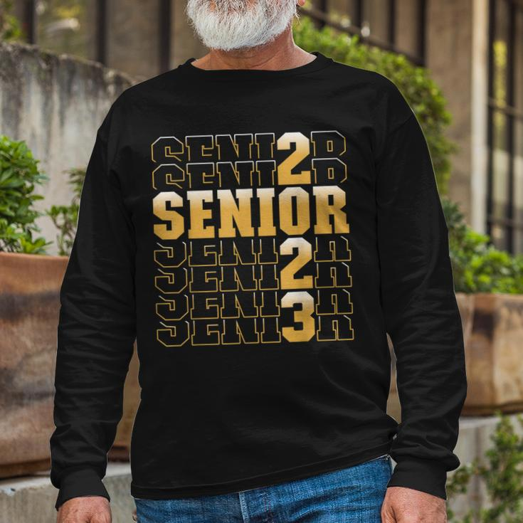 Class Of 2023 Senior 2023 Graduation Or First Day Of School Long Sleeve T-Shirt T-Shirt Gifts for Old Men