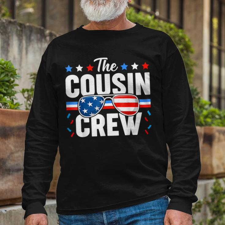 Cousin Crew 4Th Of July Patriotic American Matching Long Sleeve T-Shirt T-Shirt Gifts for Old Men