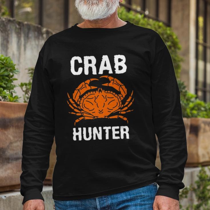 Crab Hunter Crab Lover Vintage Crab Long Sleeve T-Shirt T-Shirt Gifts for Old Men