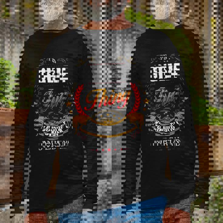 Crewe Shirt Crest Crewe Shirt Crewe Clothing Crewe Tshirt Crewe Tshirt For The Crewe Long Sleeve T-Shirt Gifts for Old Men