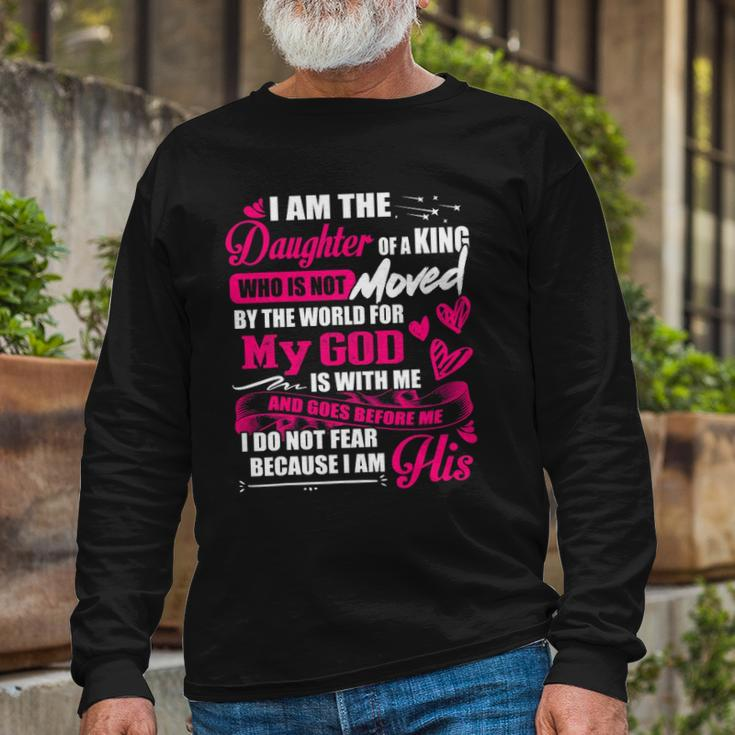 I Am The Daughter Of A King Fathers Day For Long Sleeve T-Shirt T-Shirt Gifts for Old Men