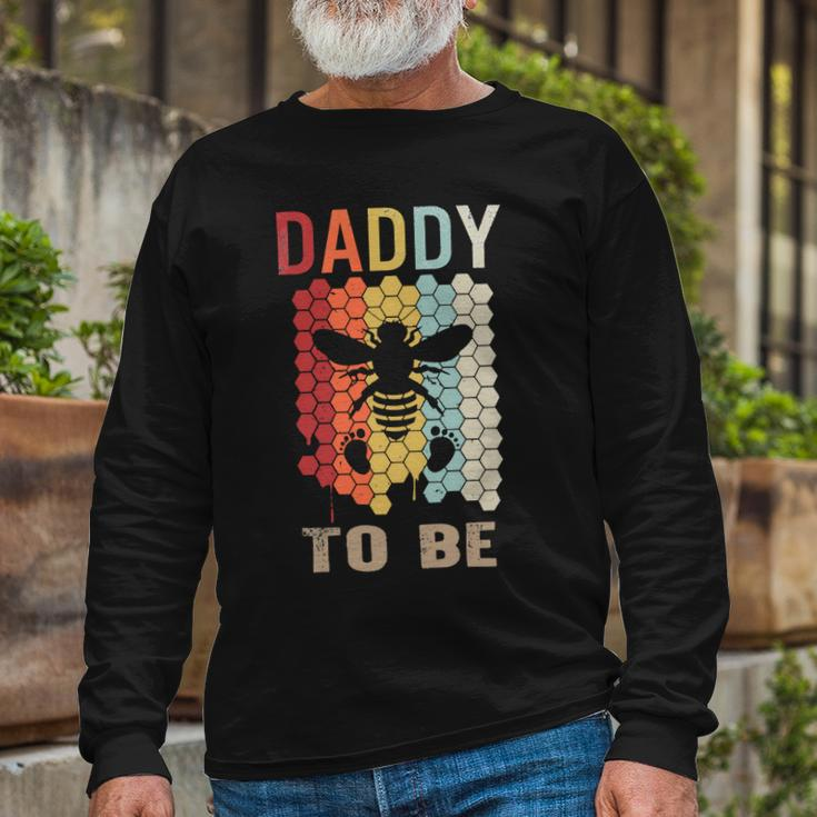 Father Grandpa Daddy To Be Pregnancy Announcement Tee Fathers Day 2 Dad Long Sleeve T-Shirt Gifts for Old Men