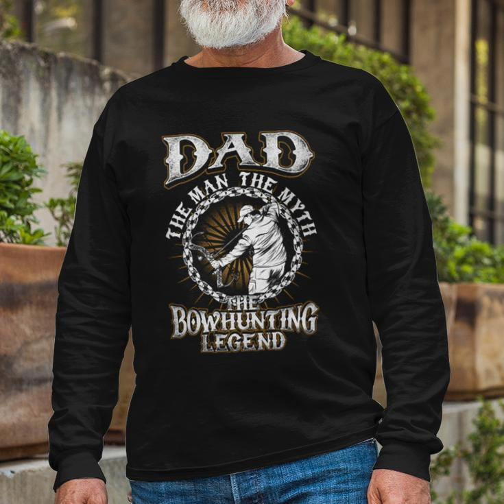 Father Grandpa Dadthe Bowhunting Legend S73 Dad Long Sleeve T-Shirt Gifts for Old Men