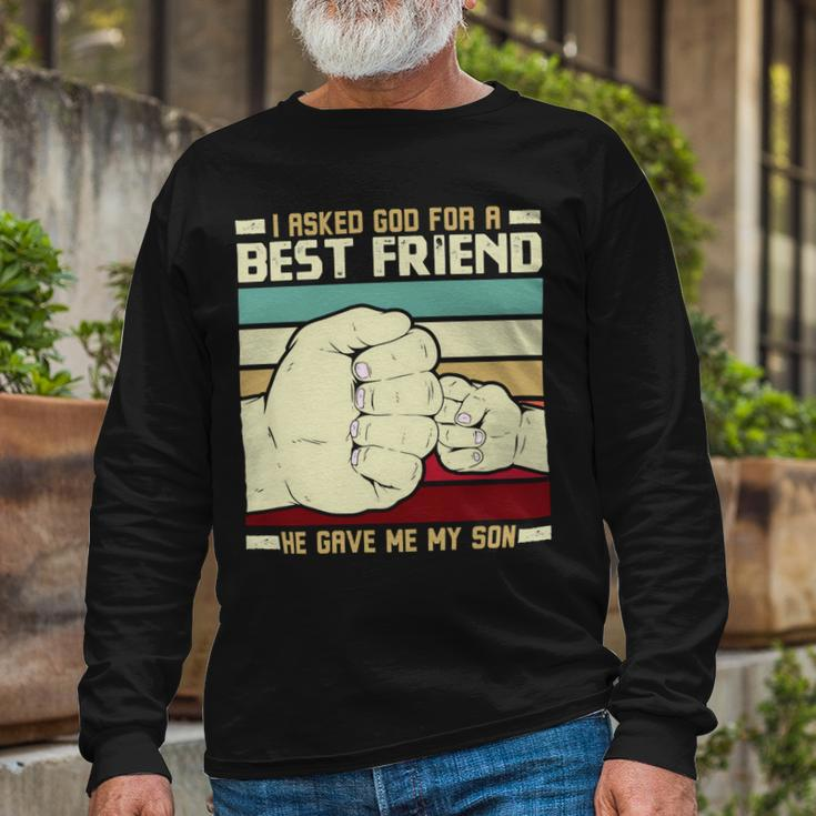 Father Grandpa Father And Son Best Friend For Life Fathers Day 56 Dad Long Sleeve T-Shirt Gifts for Old Men