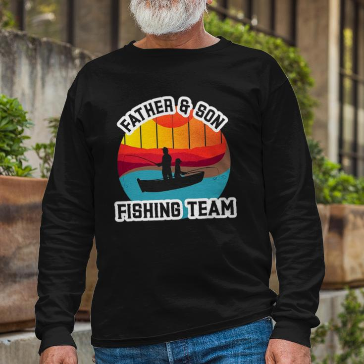 Father And Son Fishing Team Fathers Day Long Sleeve T-Shirt T-Shirt Gifts for Old Men