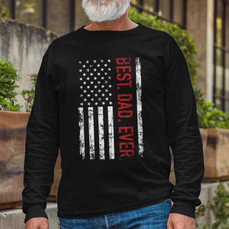 Fathers Day Best Dad Ever With Us Unisex Long Sleeve Gifts for Old Men