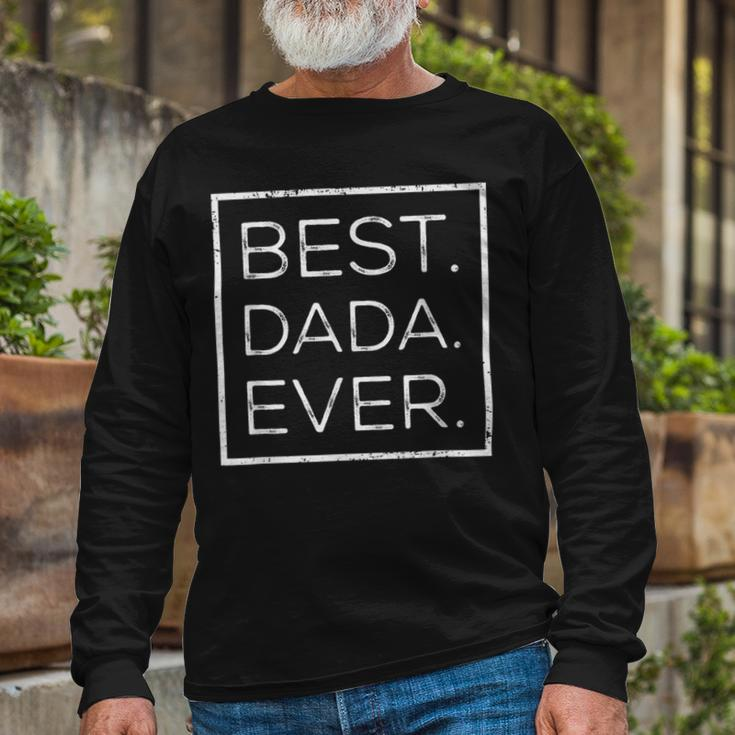 Fathers Day For New Dad Him Papa Grandpa Dada Long Sleeve T-Shirt Gifts for Old Men