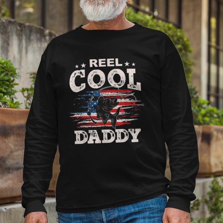 For Fathers Day Tee Fishing Reel Cool Daddy Long Sleeve T-Shirt T-Shirt Gifts for Old Men