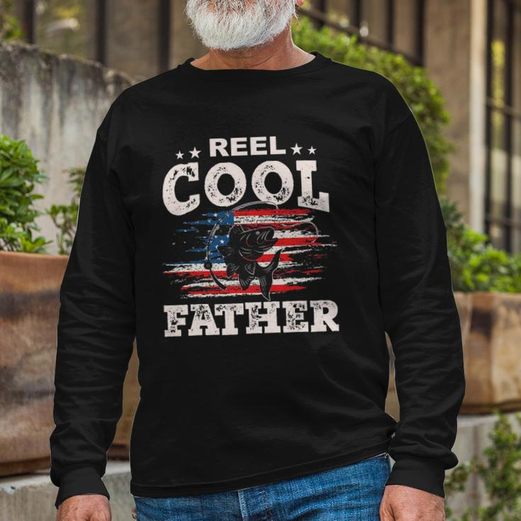 For Fathers Day Tee Fishing Reel Cool Father Long Sleeve T-Shirt T-Shirt Gifts for Old Men