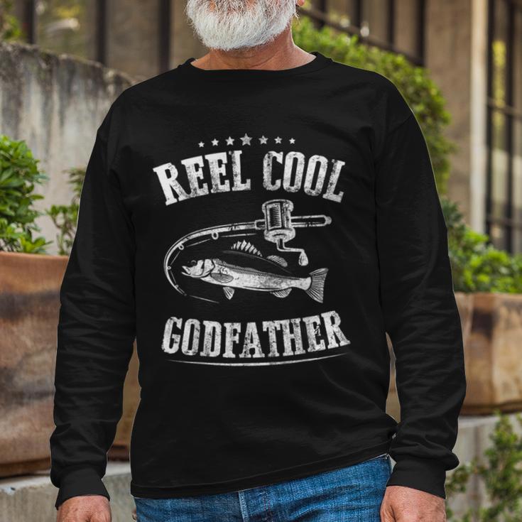 Fishing Reel Cool Godfather Unisex Long Sleeve Gifts for Old Men