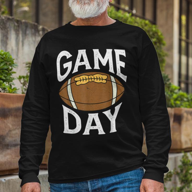 Football Player Vintage Game Day Unisex Long Sleeve Gifts for Old Men