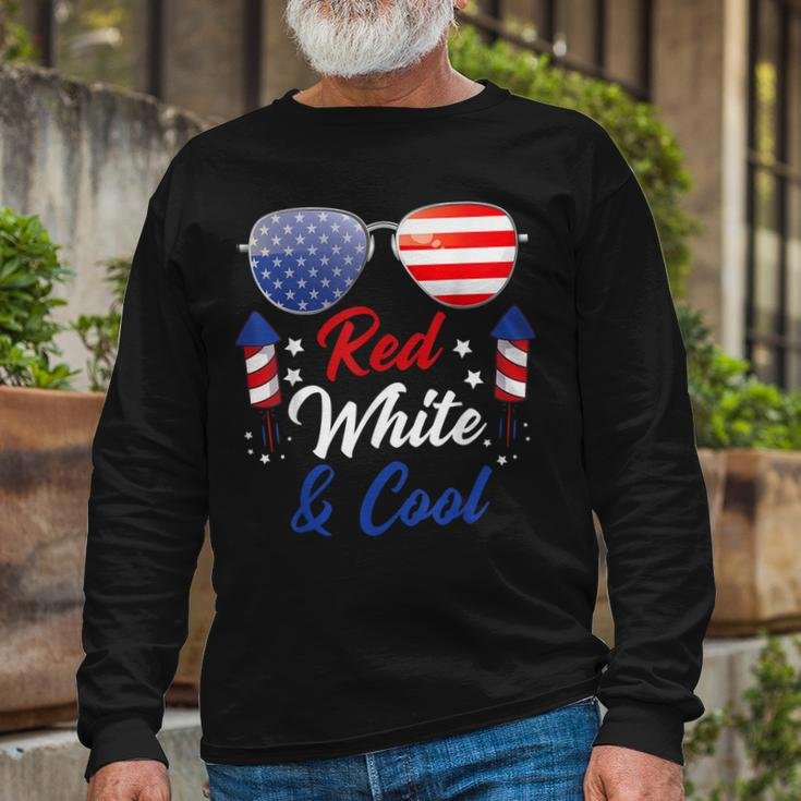 Fourth Of July 4Th July Red White And Blue Patriotic Long Sleeve T-Shirt Gifts for Old Men