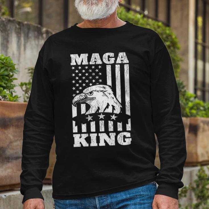 Funny Maga King Trump Supporter Gift Maga King Unisex Long Sleeve Gifts for Old Men