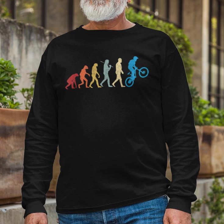 Funny Mountain Bike Evolution Biker Best V2 Unisex Long Sleeve Gifts for Old Men