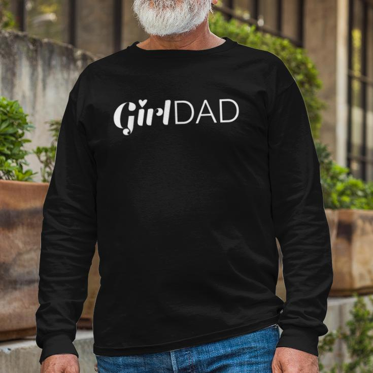 Girl Dad Outnumbered Tee Fathers Day From Wife Daughter Long Sleeve T-Shirt T-Shirt Gifts for Old Men