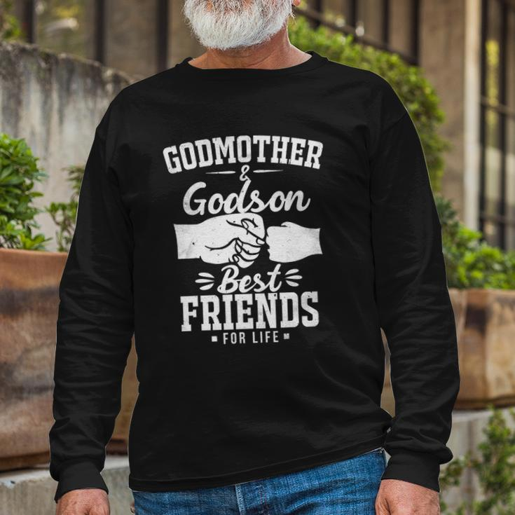 Godmother And Godson Best Friends Godmother And Godson Long Sleeve T-Shirt T-Shirt Gifts for Old Men