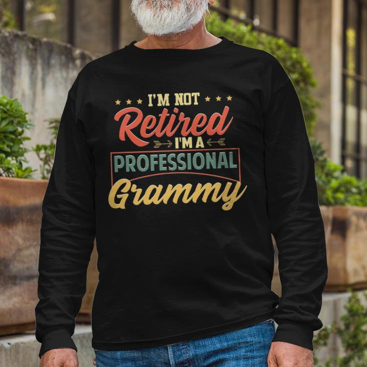 Grammy Grandma Im A Professional Grammy Long Sleeve T-Shirt Gifts for Old Men