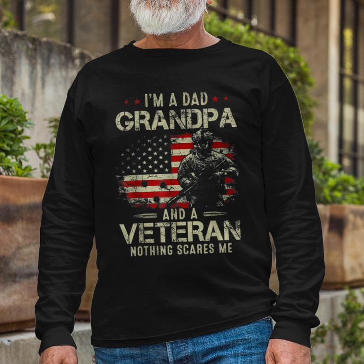 Grandpa For Fathers Day Im A Dad Grandpa Veteran Long Sleeve T-Shirt T-Shirt Gifts for Old Men