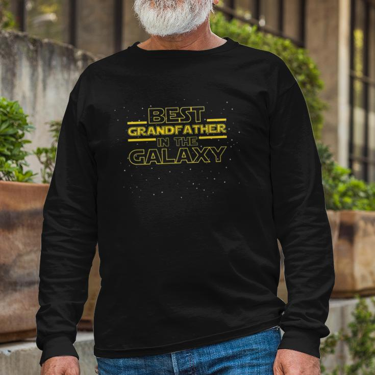 Grandpa Grandfather Best Grandfather In Galaxy Long Sleeve T-Shirt T-Shirt Gifts for Old Men