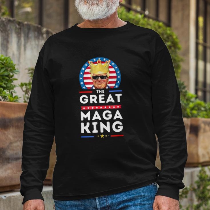 Great Maga King Trump Biden Political Ultra Mega Proud Long Sleeve T-Shirt T-Shirt Gifts for Old Men