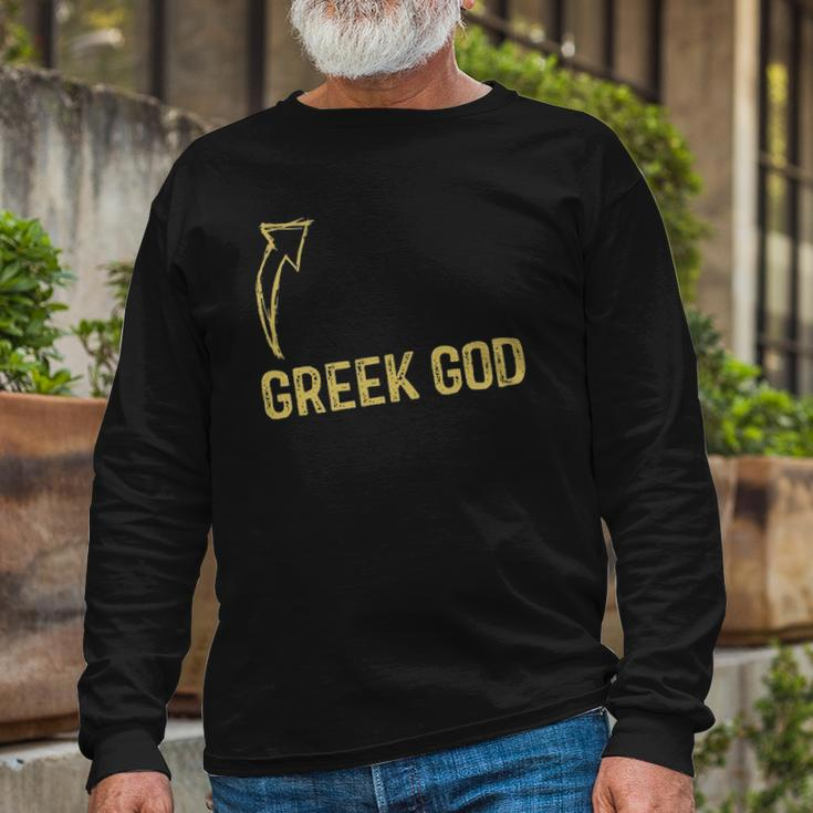 Greek God Halloween Costume Adult Humor Long Sleeve T-Shirt T-Shirt Gifts for Old Men