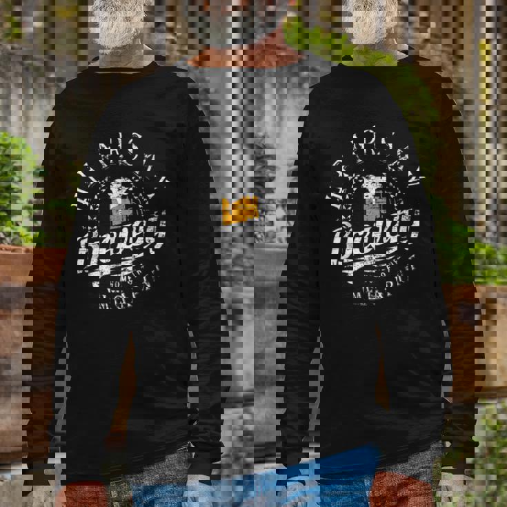 Hearsay Brewing Co Home Of The Mega Pint That’S Hearsay Long Sleeve T-Shirt Gifts for Old Men