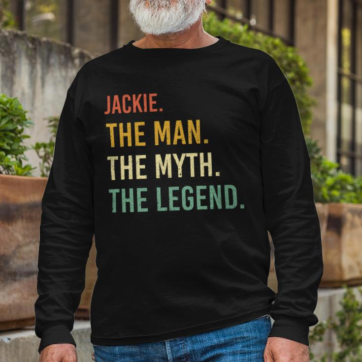 Jackie Name Shirt Jackie Name V3 Long Sleeve T-Shirt Gifts for Old Men