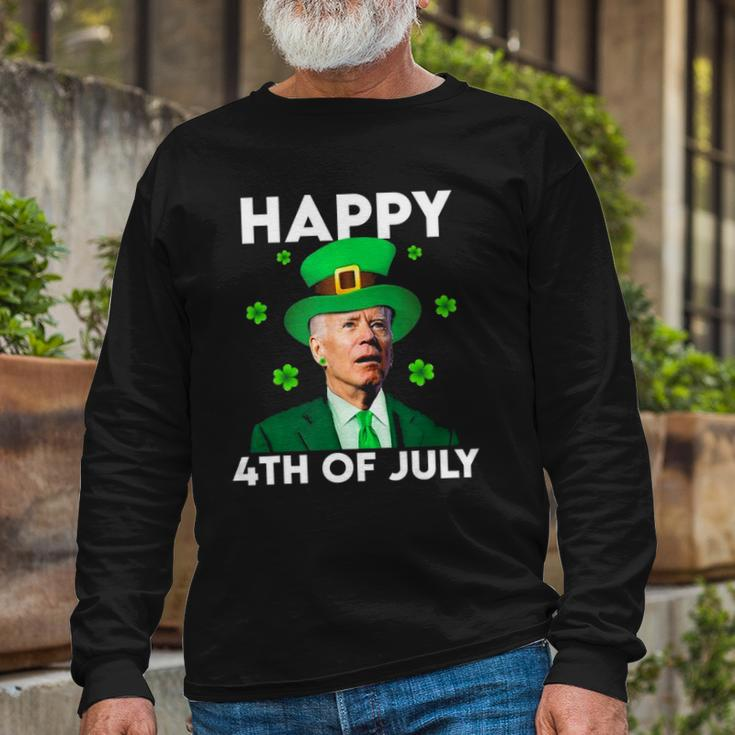Joe Biden Happy 4Th Of July St Patricks Day Long Sleeve T-Shirt T-Shirt Gifts for Old Men