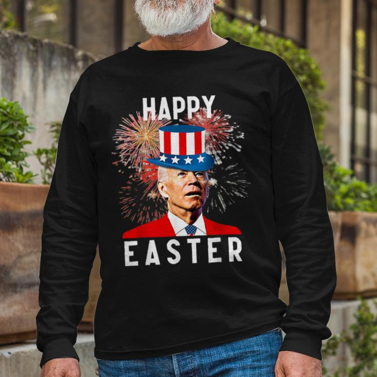 Joe Biden Happy Easter For 4Th Of July Long Sleeve T-Shirt Gifts for Old Men