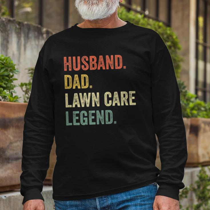 Lawn Mowing Lawn Care Stuff Vintage Retro Long Sleeve T-Shirt T-Shirt Gifts for Old Men