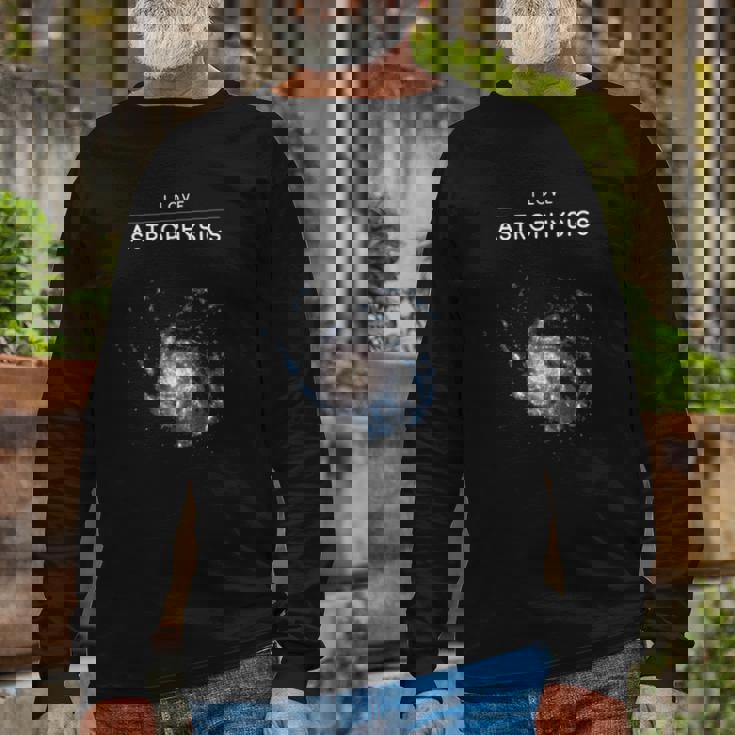I Love Astrophysics Space Enthusiasts Long Sleeve T-Shirt Gifts for Old Men