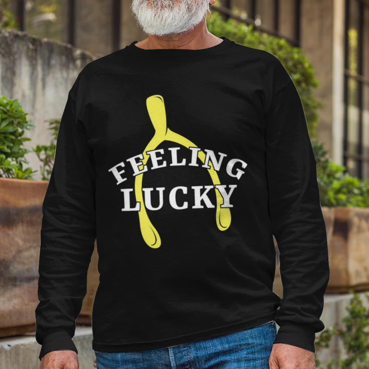 Lucky Turkey Wishbone Vintage 10 Shirt Unisex Long Sleeve Gifts for Old Men